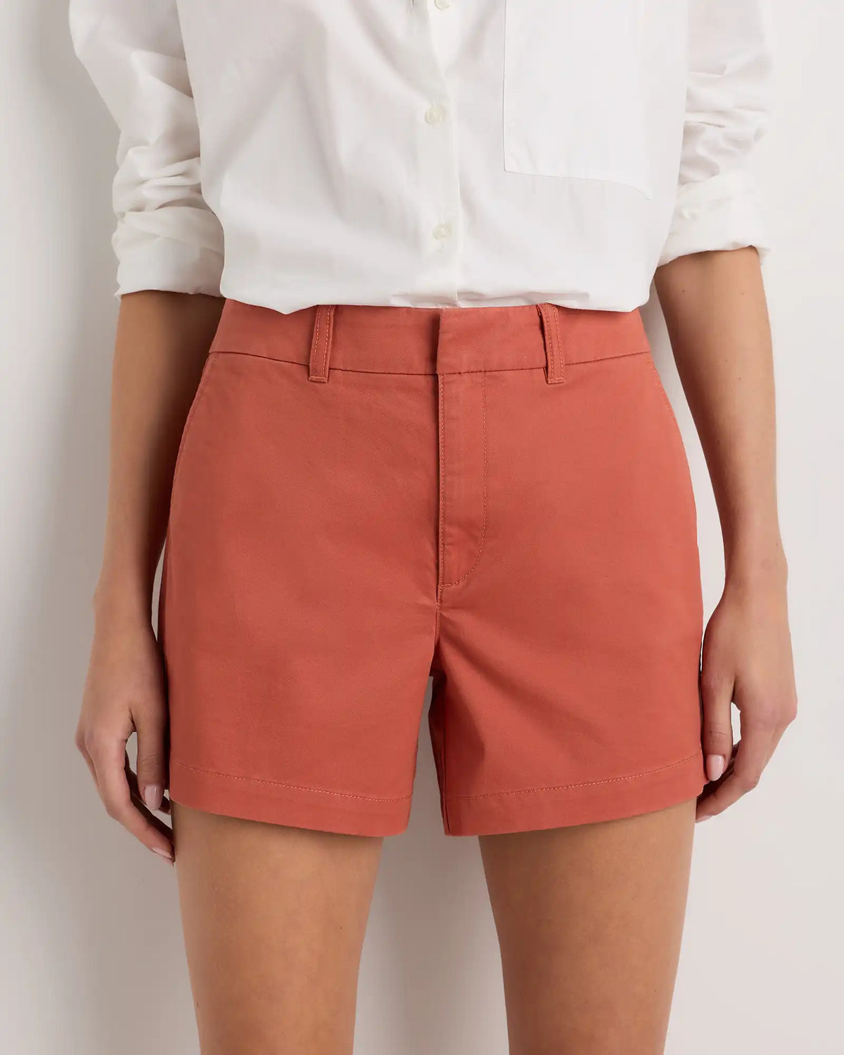 Organic Stretch Cotton Chino Shorts