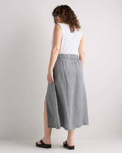 100% European Linen Maxi Skirt