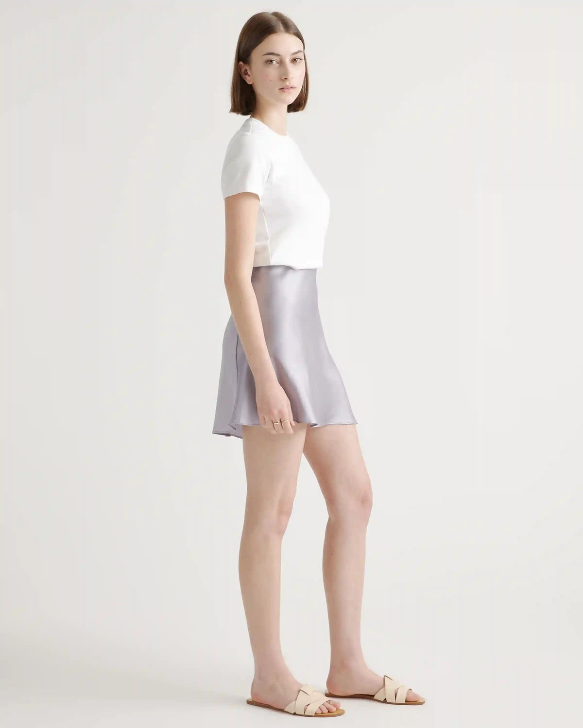 100% Washable Silk Mini Skirt