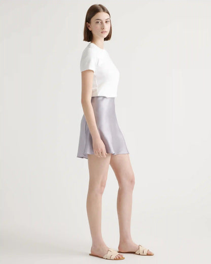 100% Washable Silk Mini Skirt