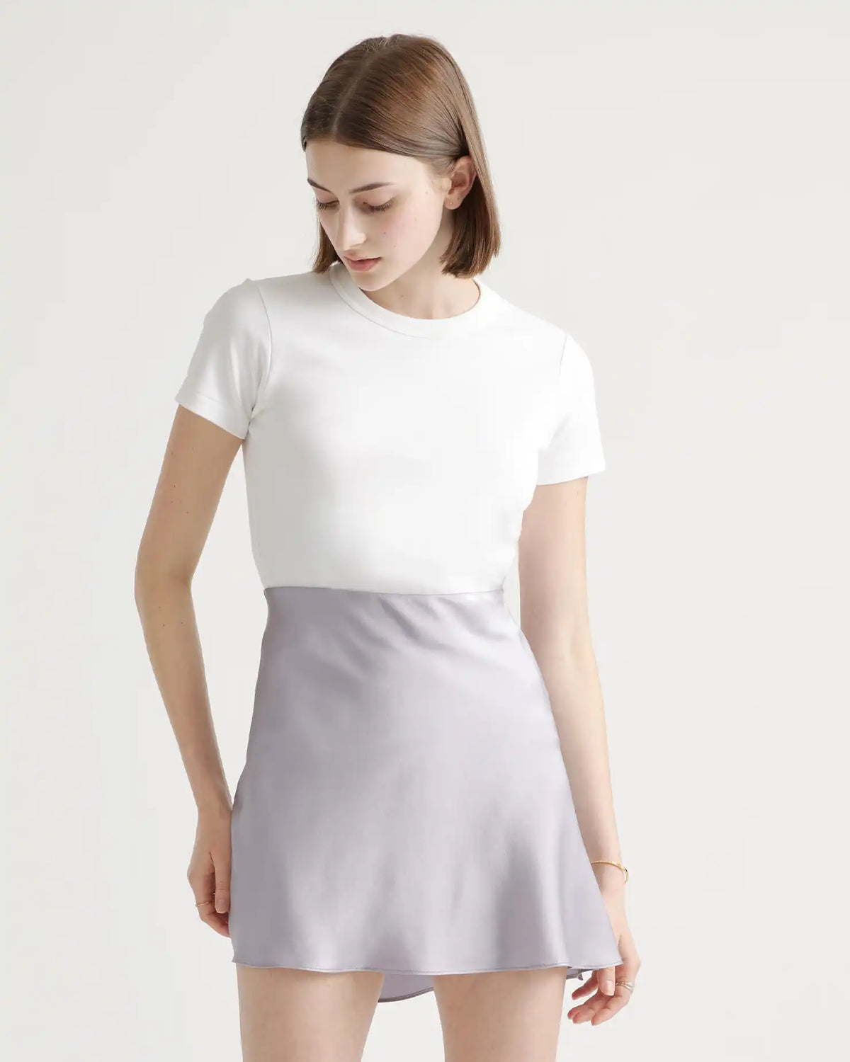 100% Washable Silk Mini Skirt