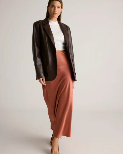 100% Washable Silk Maxi Skirt