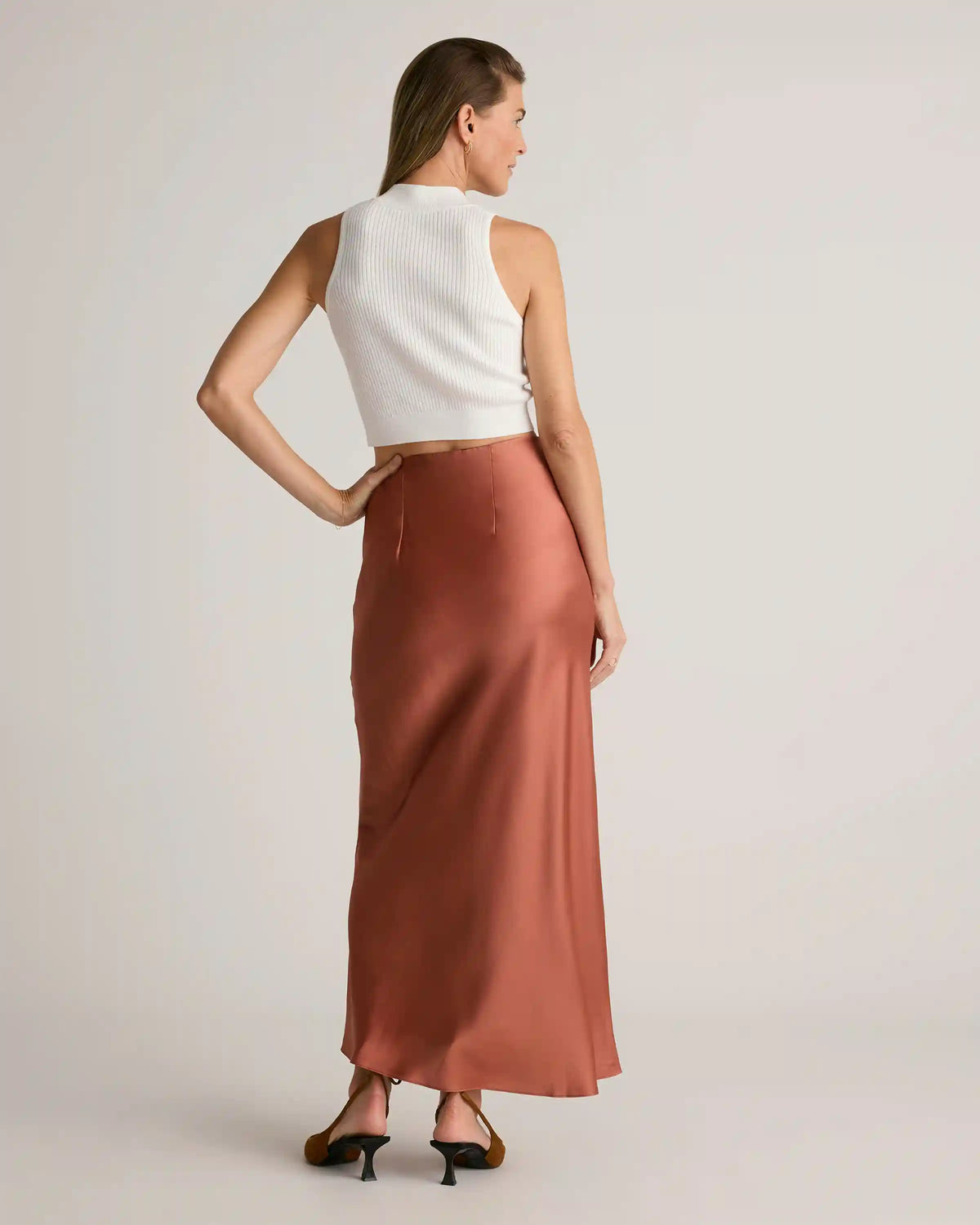 100% Washable Silk Maxi Skirt