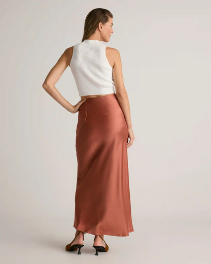 100% Washable Silk Maxi Skirt