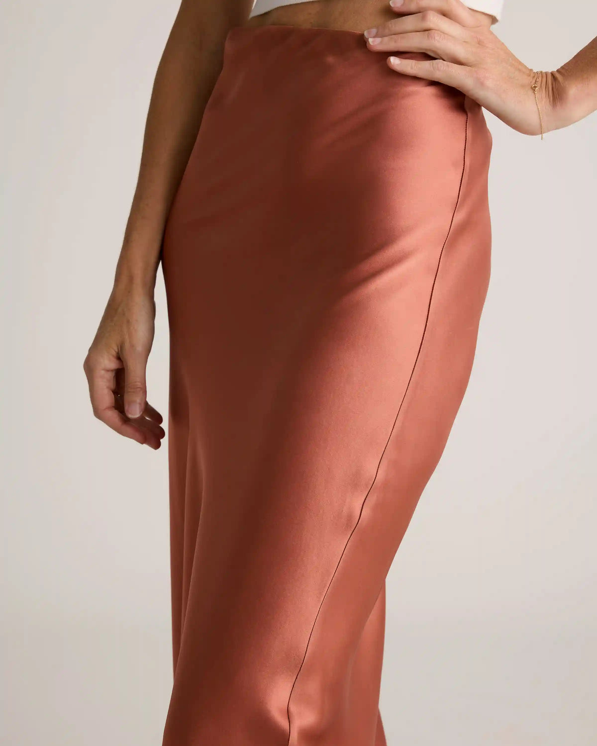 100% Washable Silk Maxi Skirt