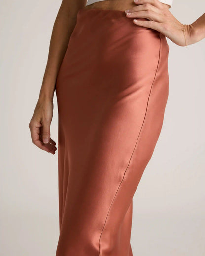 100% Washable Silk Maxi Skirt