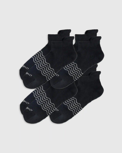Everyday Cotton Solid Ankle Socks (4-pack)