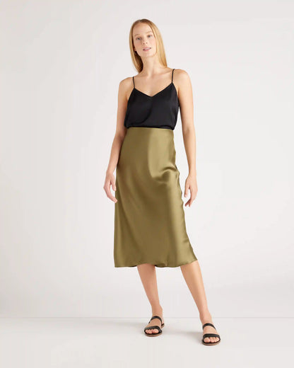 100% Washable Silk Skirt