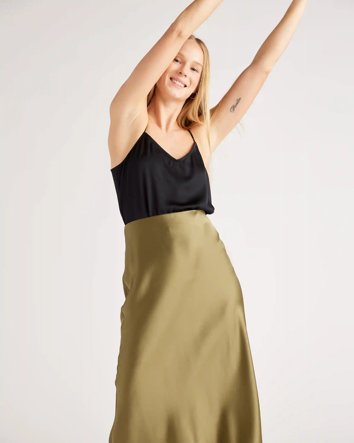 100% Washable Silk Skirt