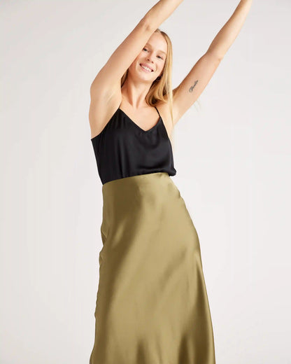 100% Washable Silk Skirt