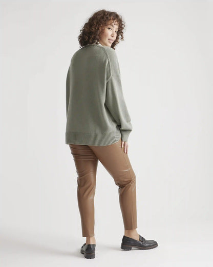 100% Organic Cotton Boyfriend Crew Sweater