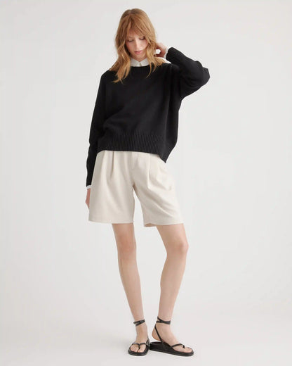100% Organic Cotton Boyfriend Crew Sweater