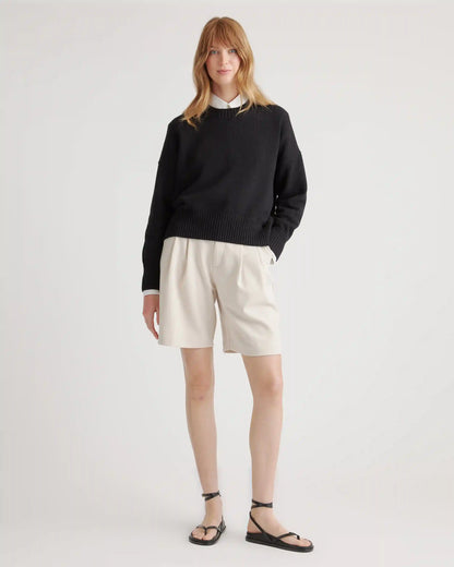 100% Organic Cotton Boyfriend Crew Sweater