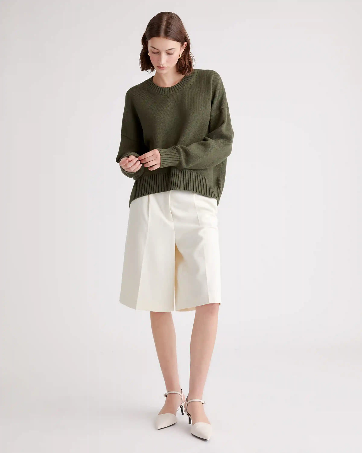 100% Organic Cotton Boyfriend Crew Sweater