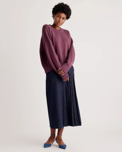 100% Organic Cotton Boyfriend Crew Sweater