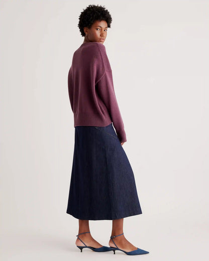 100% Organic Cotton Boyfriend Crew Sweater