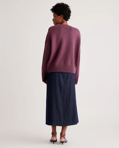 100% Organic Cotton Boyfriend Crew Sweater