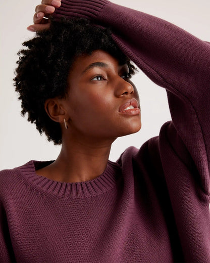 100% Organic Cotton Boyfriend Crew Sweater