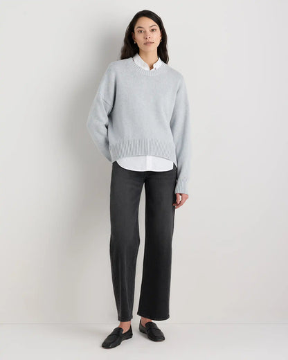 100% Organic Cotton Boyfriend Crew Sweater