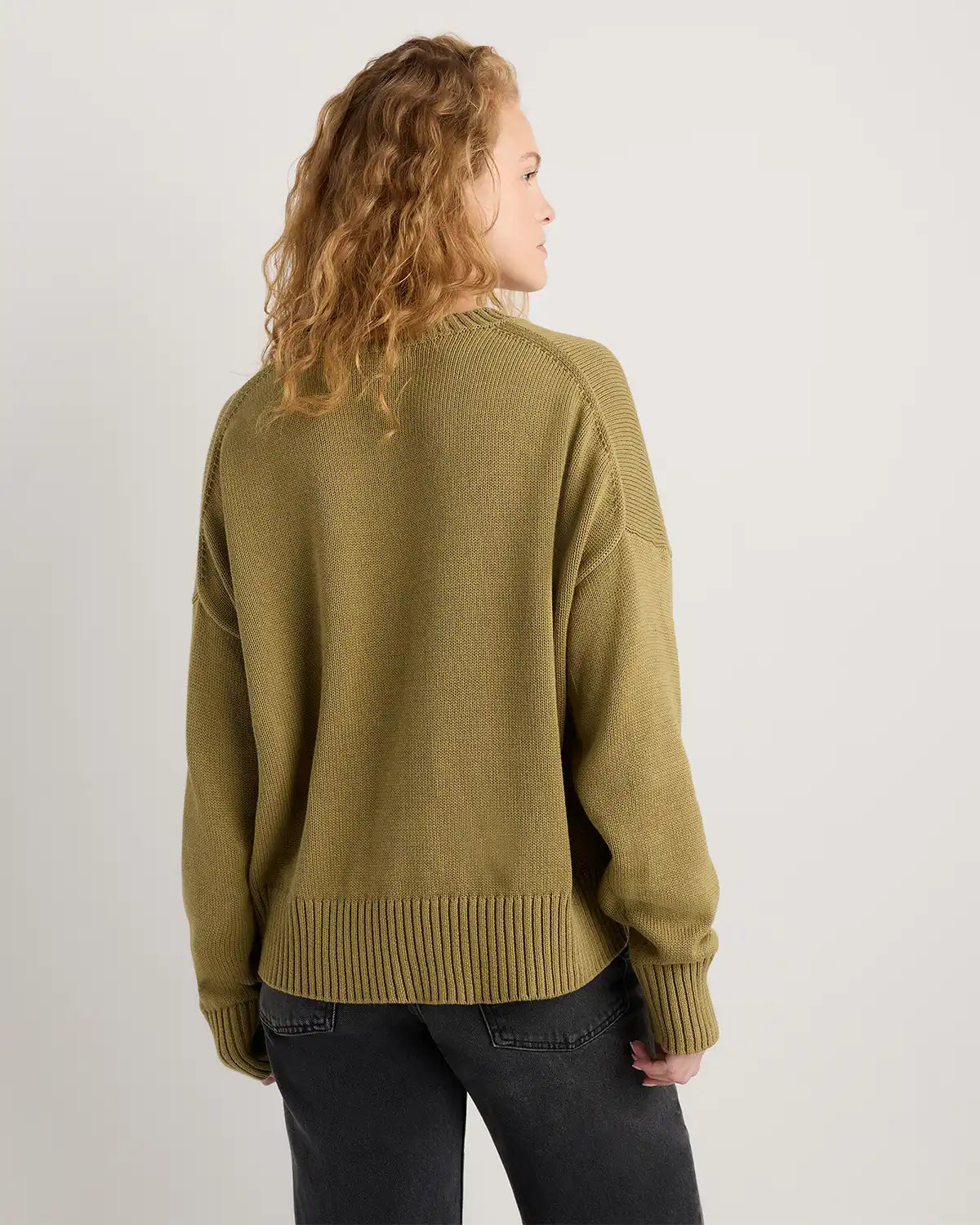 100% Organic Cotton Boyfriend Crew Sweater