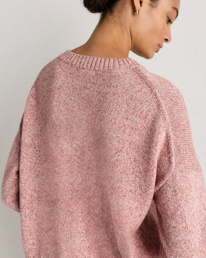 100% Organic Cotton Boyfriend Crew Sweater