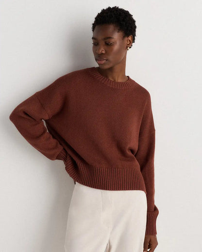 100% Organic Cotton Boyfriend Crew Sweater