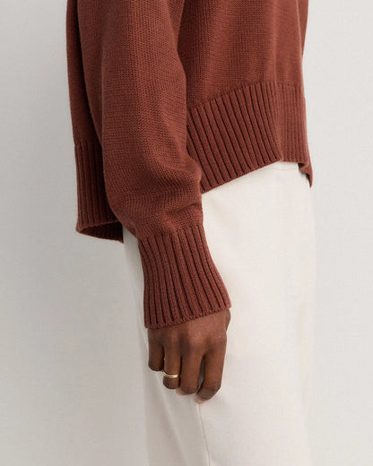 100% Organic Cotton Boyfriend Crew Sweater