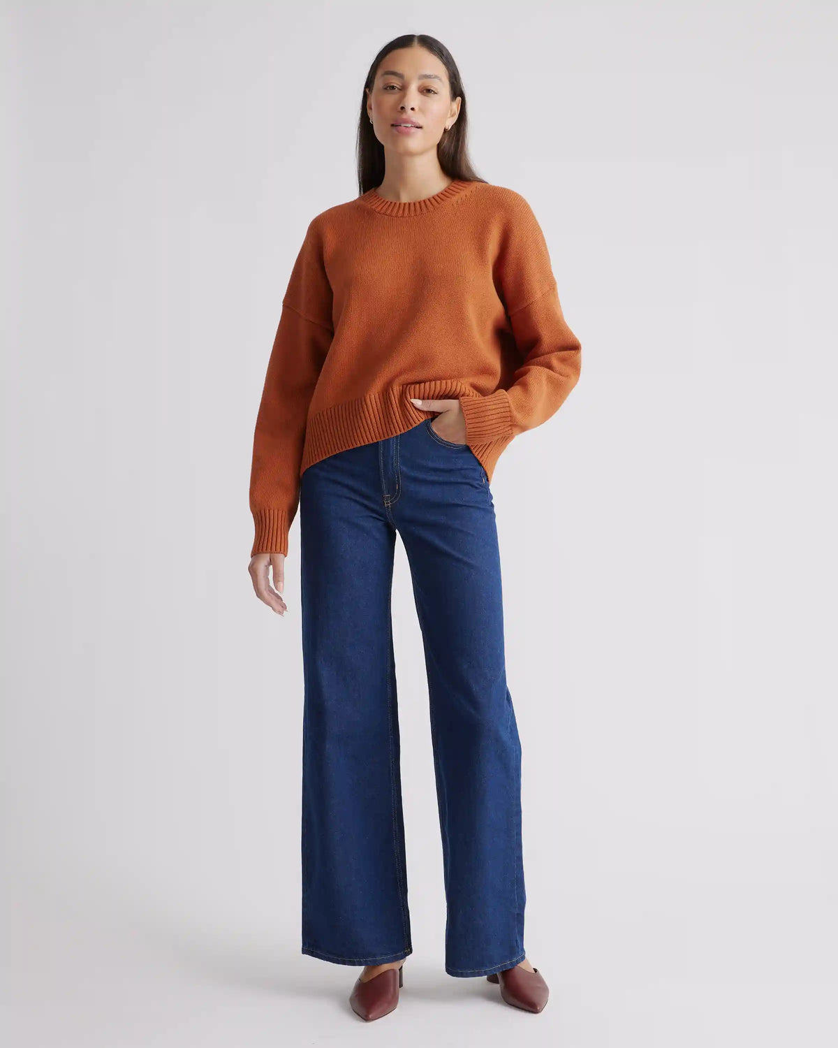 100% Organic Cotton Boyfriend Crew Sweater
