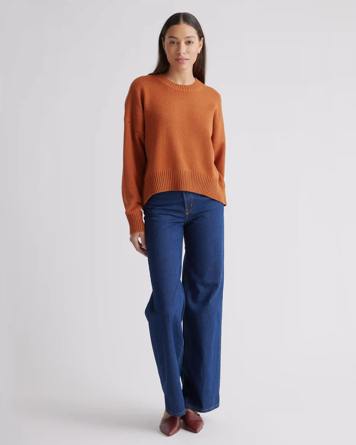 100% Organic Cotton Boyfriend Crew Sweater