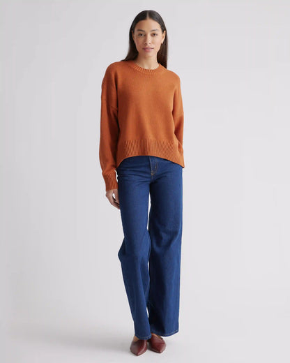 100% Organic Cotton Boyfriend Crew Sweater