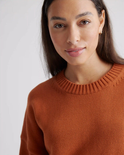 100% Organic Cotton Boyfriend Crew Sweater