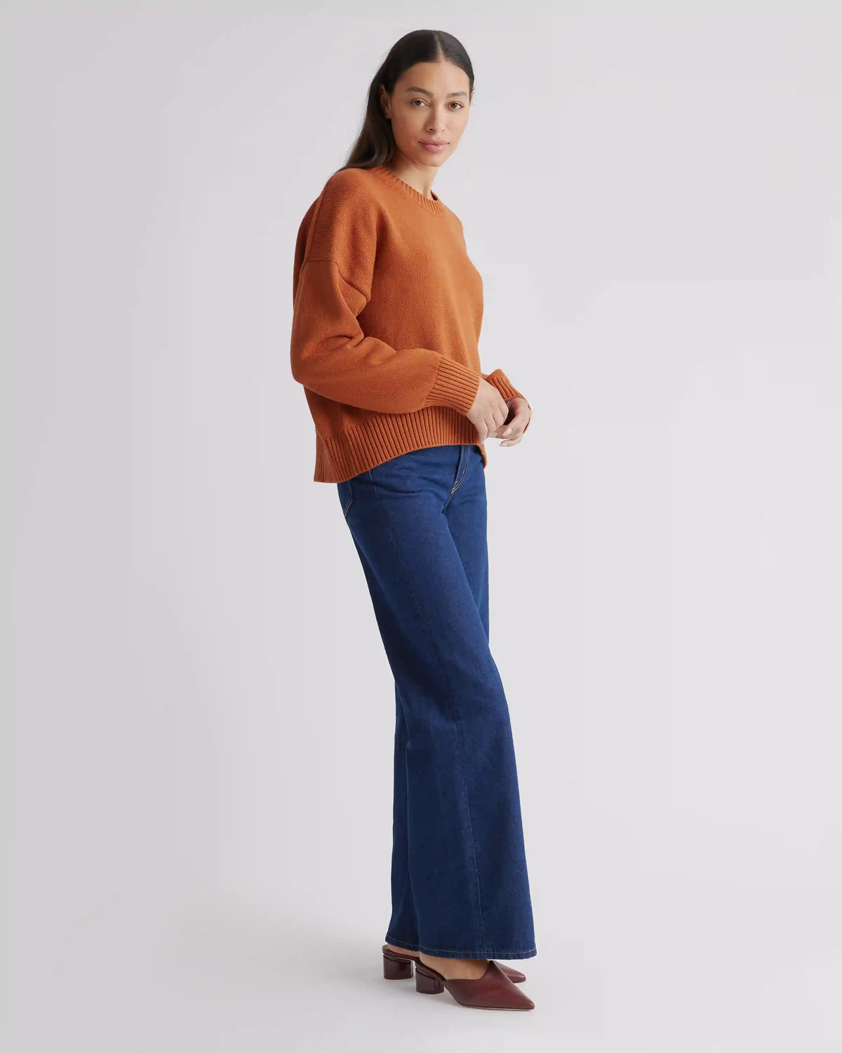 100% Organic Cotton Boyfriend Crew Sweater