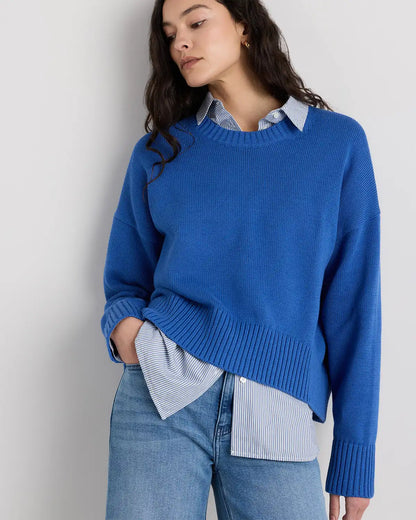 100% Organic Cotton Boyfriend Crew Sweater