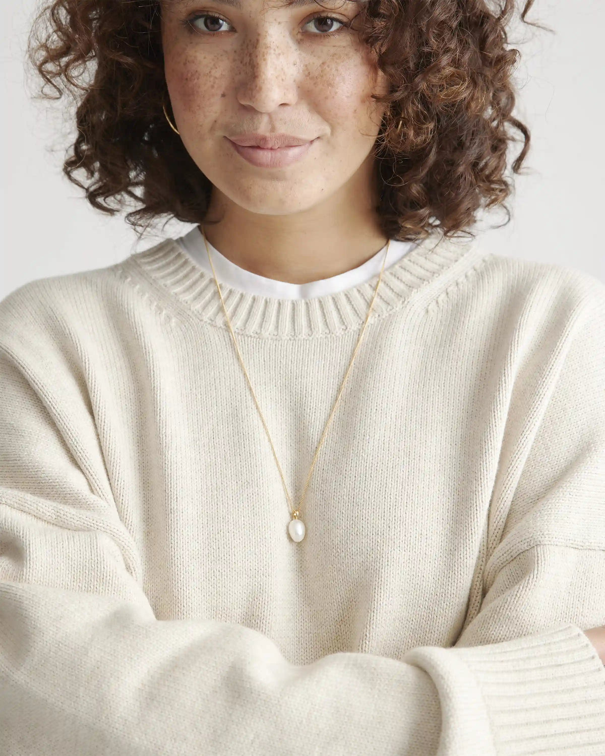 100% Organic Cotton Boyfriend Crew Sweater