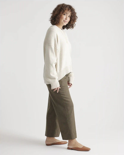 100% Organic Cotton Boyfriend Crew Sweater