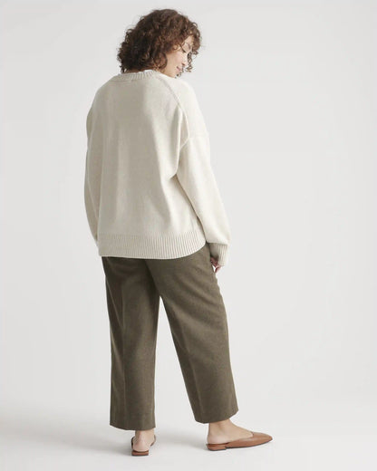 100% Organic Cotton Boyfriend Crew Sweater
