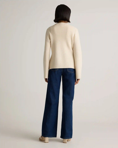 Mongolian Cashmere Structured Cardigan