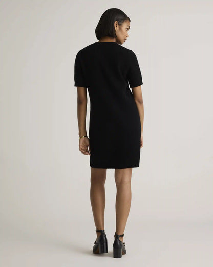 Mongolian Cashmere Short Sleeve Mini Dress