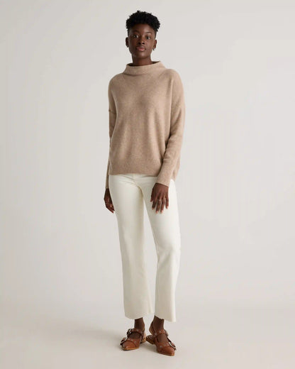 Mongolian Cashmere Funnel Neck Sweater