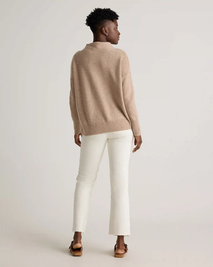 Mongolian Cashmere Funnel Neck Sweater