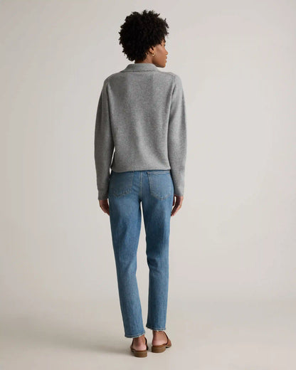 Mongolian Cashmere Collared Cardigan