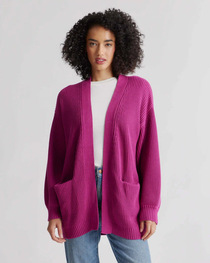100% Organic Cotton Oversized Cardigan