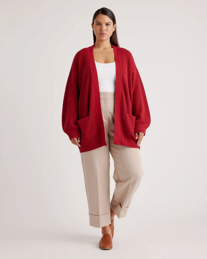 100% Organic Cotton Oversized Cardigan