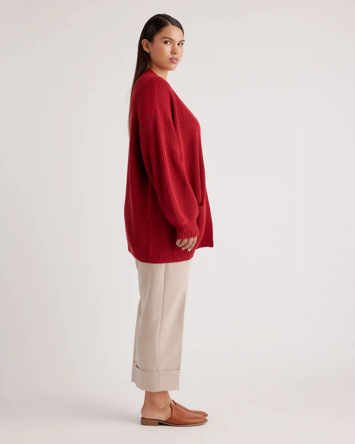 100% Organic Cotton Oversized Cardigan
