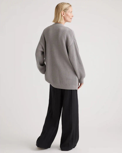 100% Organic Cotton Oversized Cardigan