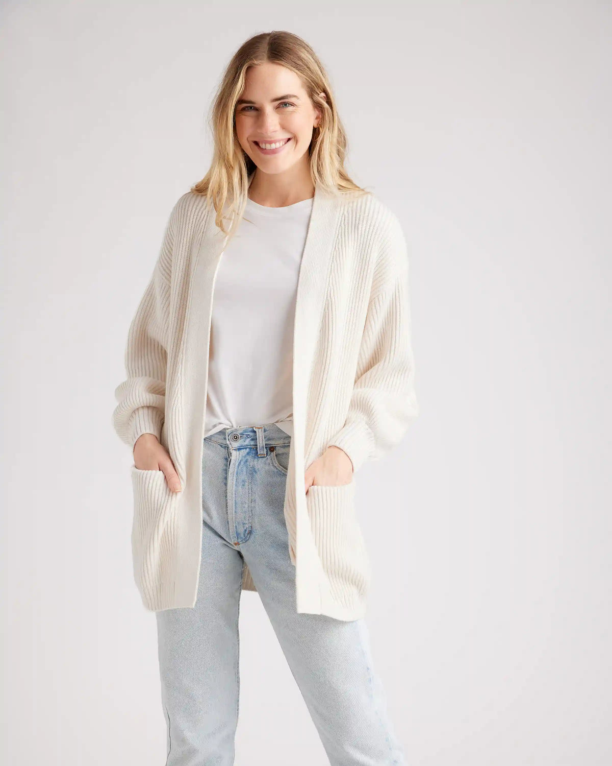 100% Organic Cotton Oversized Cardigan
