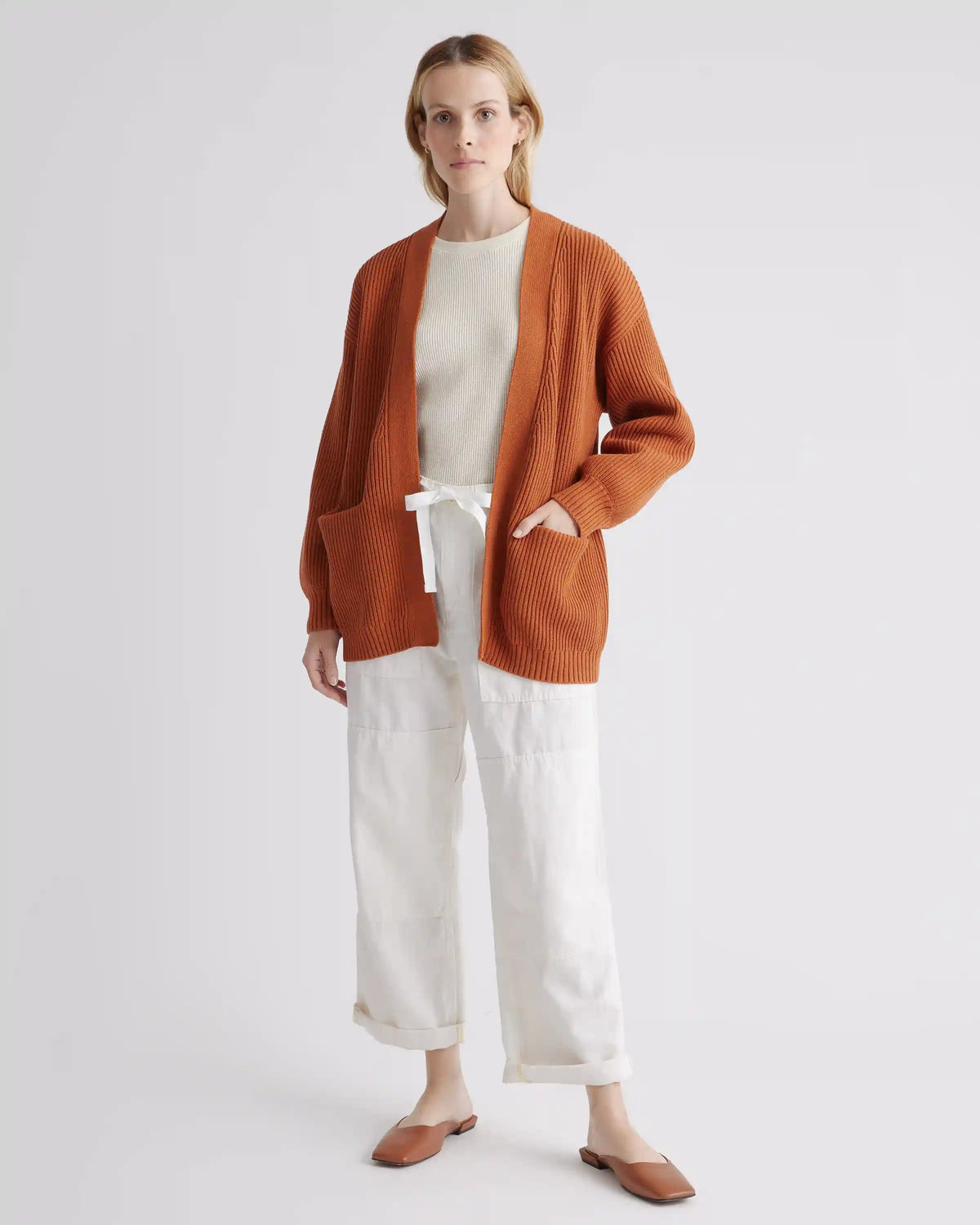 100% Organic Cotton Oversized Cardigan