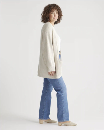 100% Organic Cotton Oversized Cardigan
