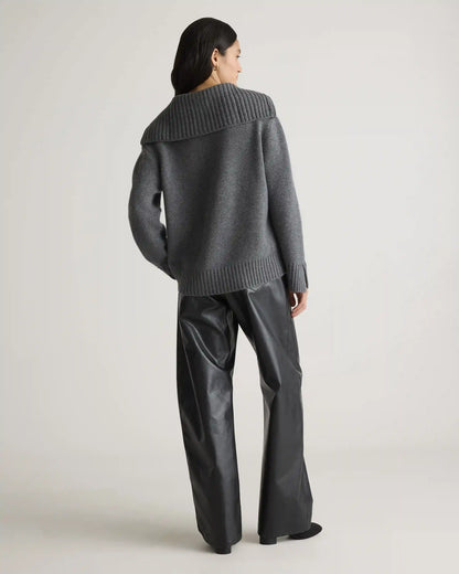 Luxe Baby Cashmere Quarter Zip Sweater