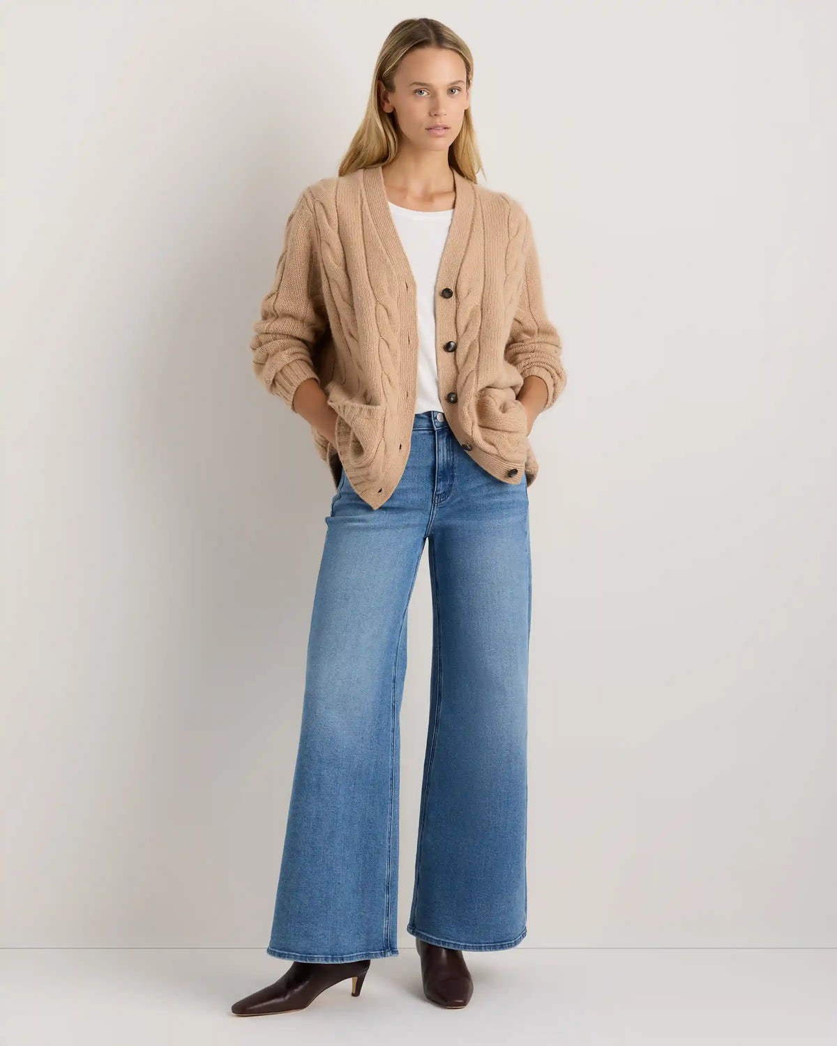 Luxe Baby Cashmere Cable Cardigan